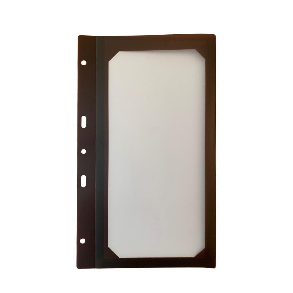 10 Intercalaires Bar - Polypro Transparent Marron