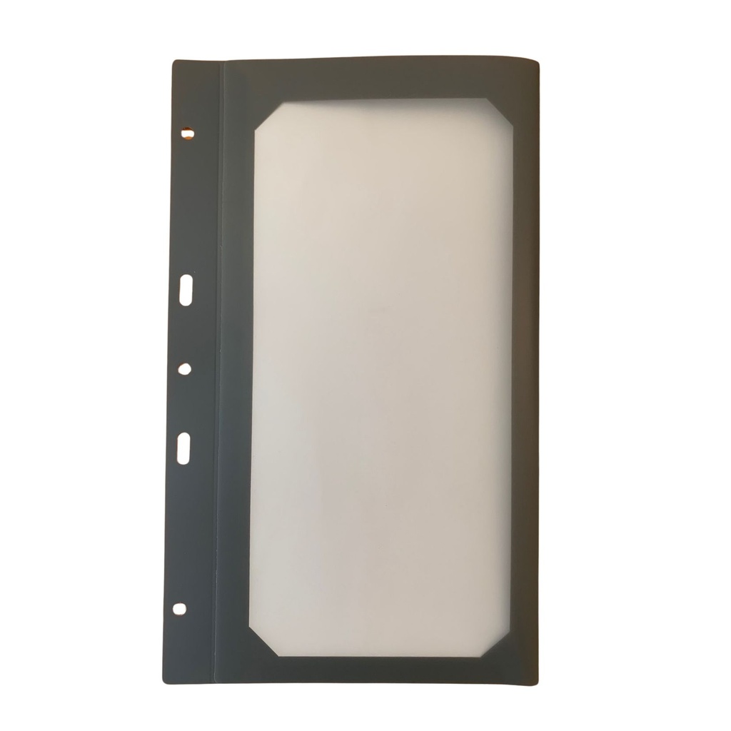 10 Intercalaires Bar - Polypro Transparent Gris