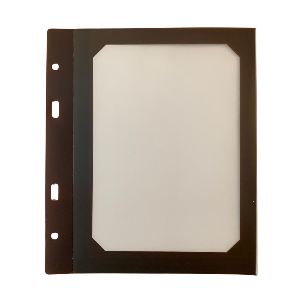 10 Intercalaires A5 - Polypro Transparent Marron