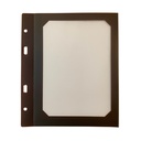 10 Intercalaires A5 - Polypro Transparent Marron