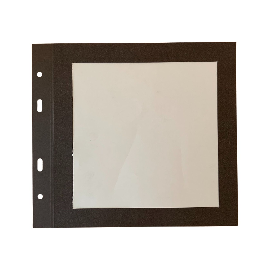 10 Transparent Cover Square - Brown Premium Paper