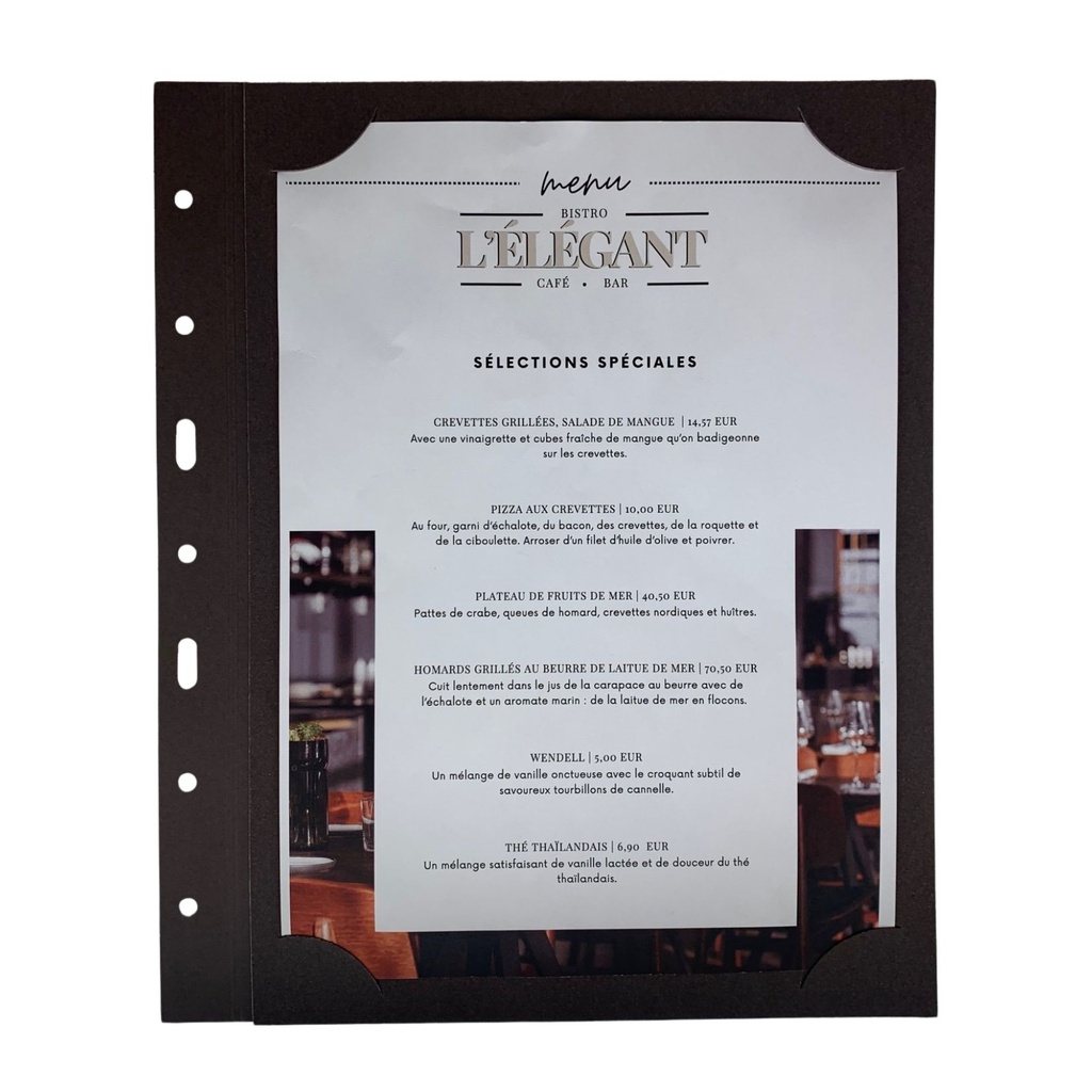 10 Transparent Cover A4 - Brown Prestige Paper