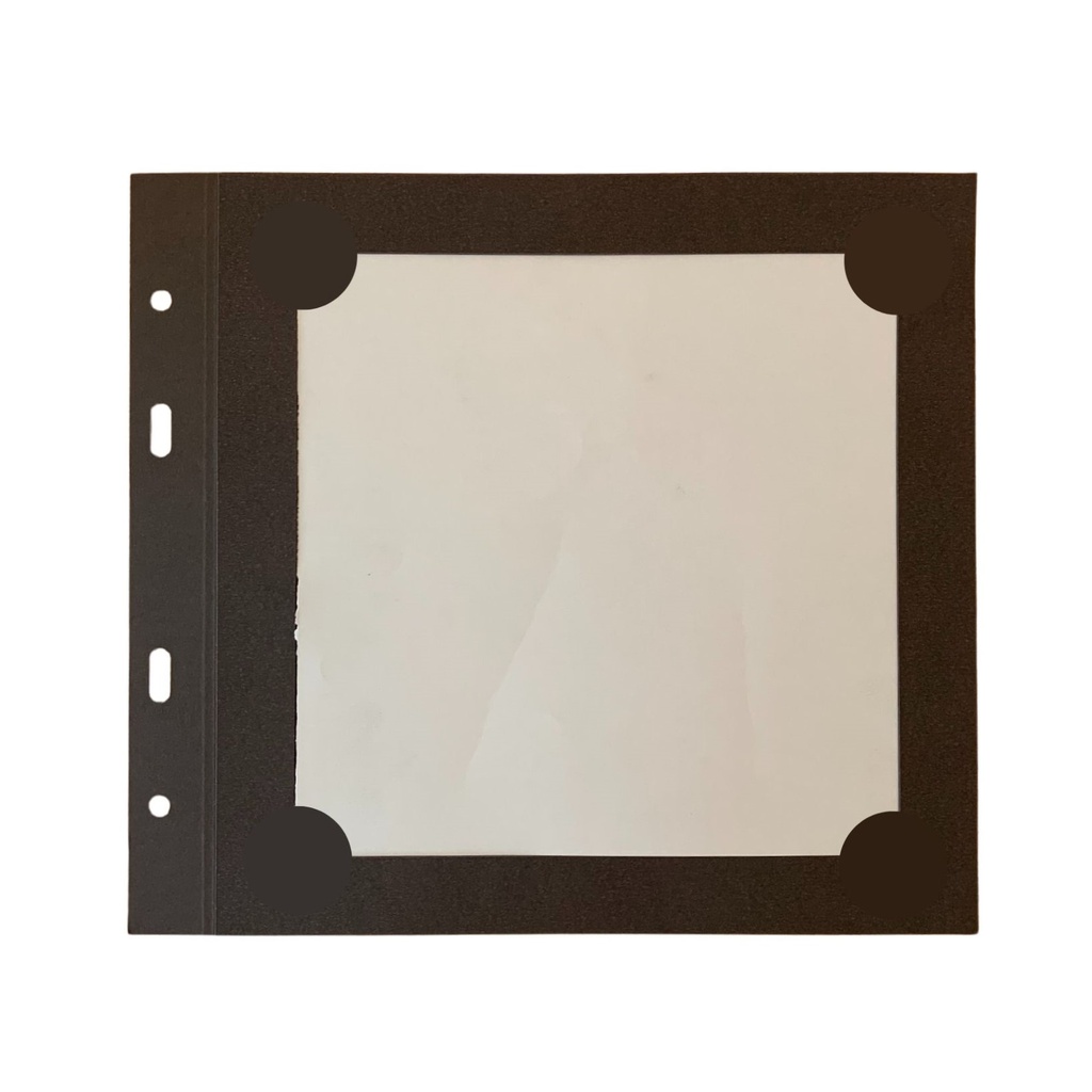 10 Transparent Cover Square - Brown Prestige Paper