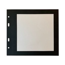 10 Transparent Cover Square - Black Premium Paper