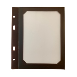 [509041] 10 Intercalaires A5 - Polypro Transparent Marron