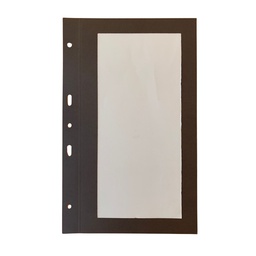 [509042] 10 Transparent Cover Bar - Brown Premium Paper