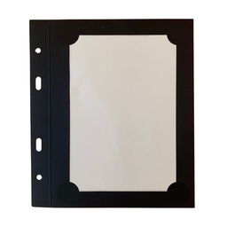 [509046] 10 Transparent Cover A5 - Black Prestige Paper