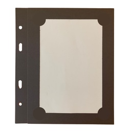 [509050] 10 Transparent Cover A5 - Brown Prestige Paper