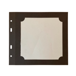 [509051] 10 Transparent Cover Square - Brown Prestige Paper