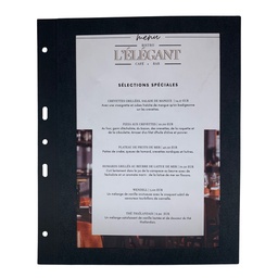 [509030] 10 Intercalaires A4 - Papier Premium Noir