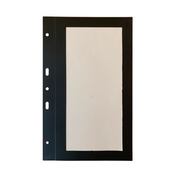 [509035] 10 Transparent Cover Bar - Black Premium paper